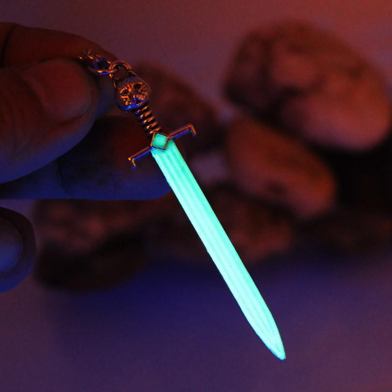 Fanduco Jewelry Glow in the Dark Longsword Necklace