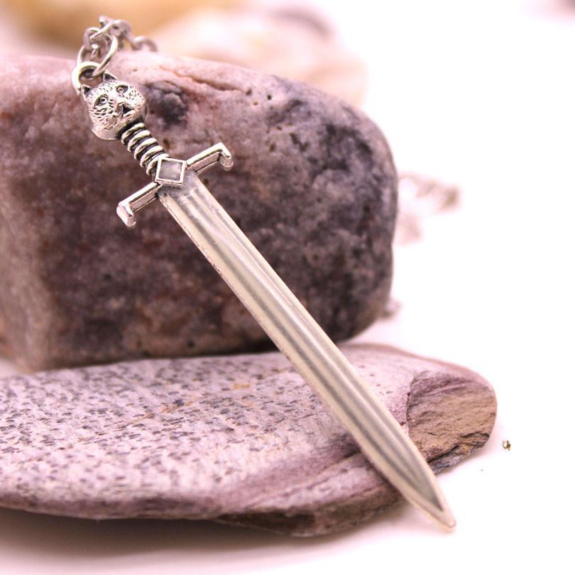 Fanduco Jewelry Glow in the Dark Longsword Necklace