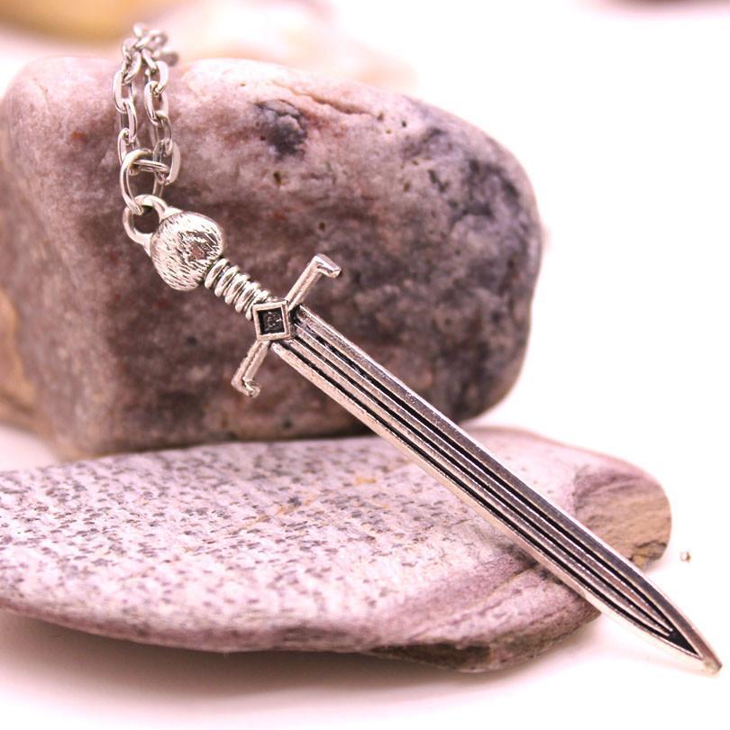 Fanduco Jewelry Glow in the Dark Longsword Necklace