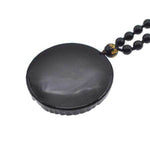 Fanduco Necklaces Hand Carved Dragon Phoenix Obsidian Necklace