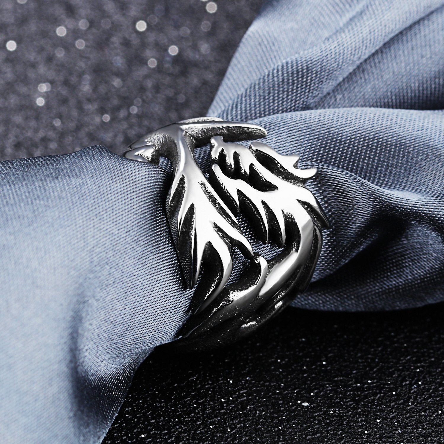 Fanduco Rings 7 Dragon's Fury Stainless Steel Ring