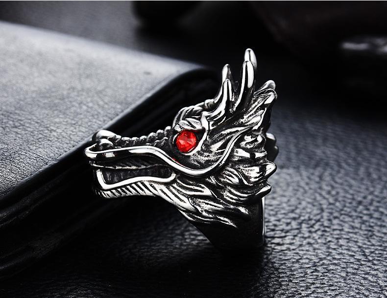 Fanduco Rings Dragon Head Ring