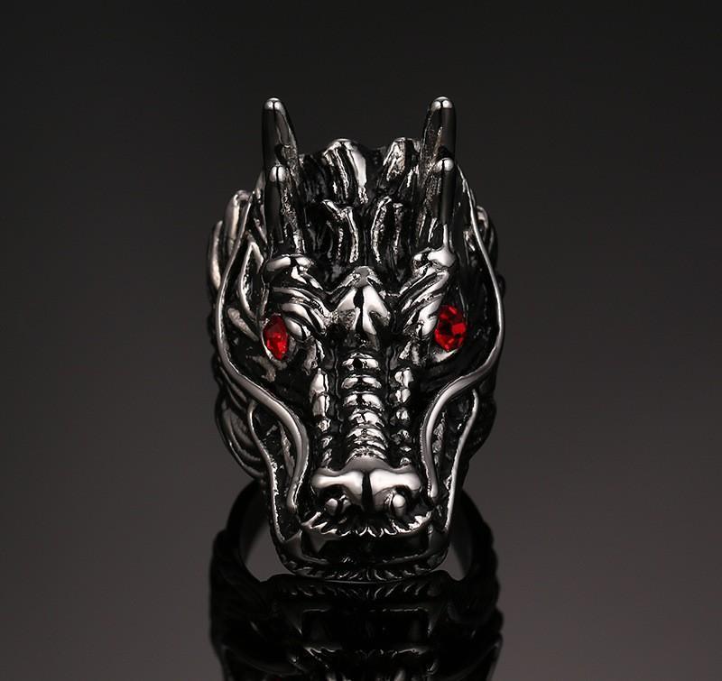 Fanduco Rings Dragon Head Ring