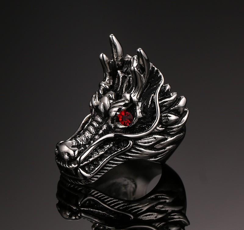 Fanduco Rings Dragon Head Ring