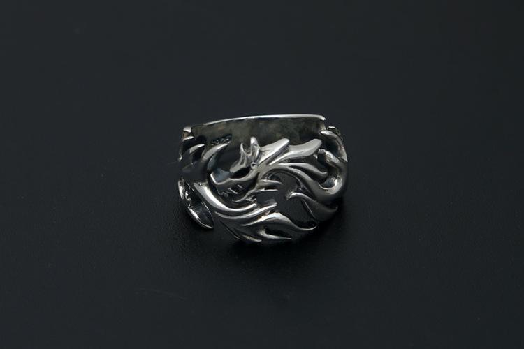 Fanduco Rings Resizable / Sterling Silver Dragon's Fury Ring