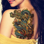 Fanduco Temporary Tattoos Badass Dragon Temporary Tattoo