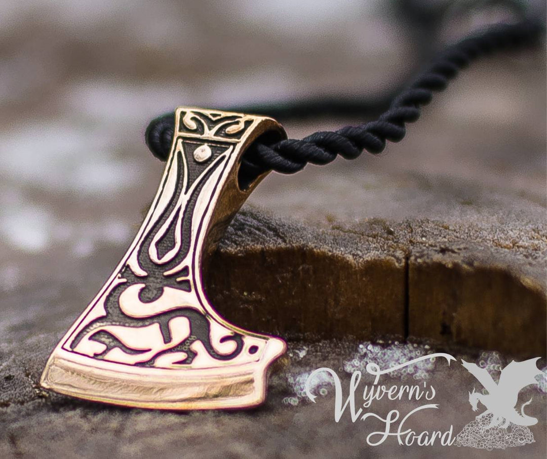Perun's Axe with Deer Symbol Necklace