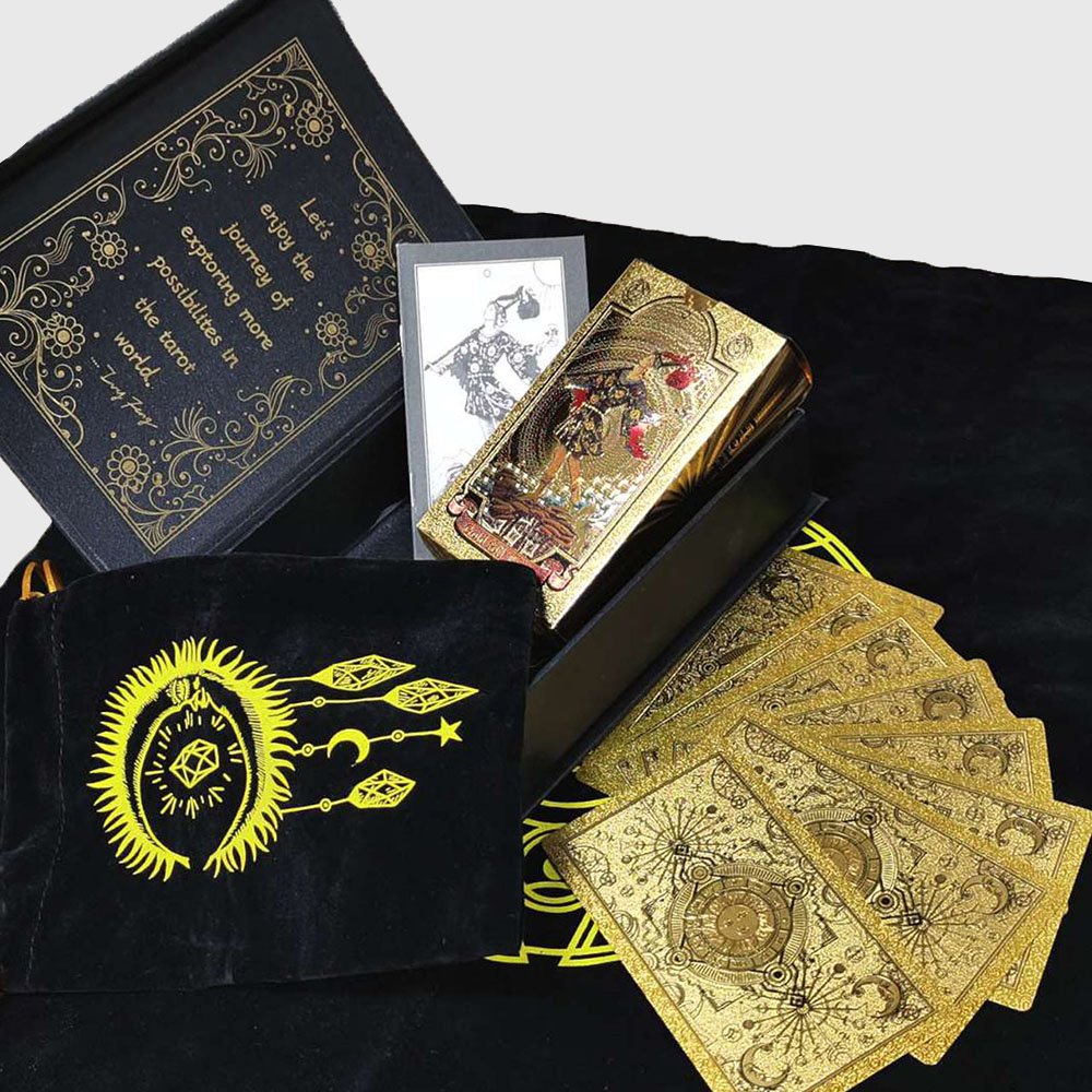 Gold Foil Tarot Card Box Set