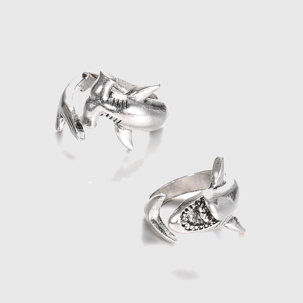 Sharks Duo Rings (1 Pair) – Wyvern's Hoard