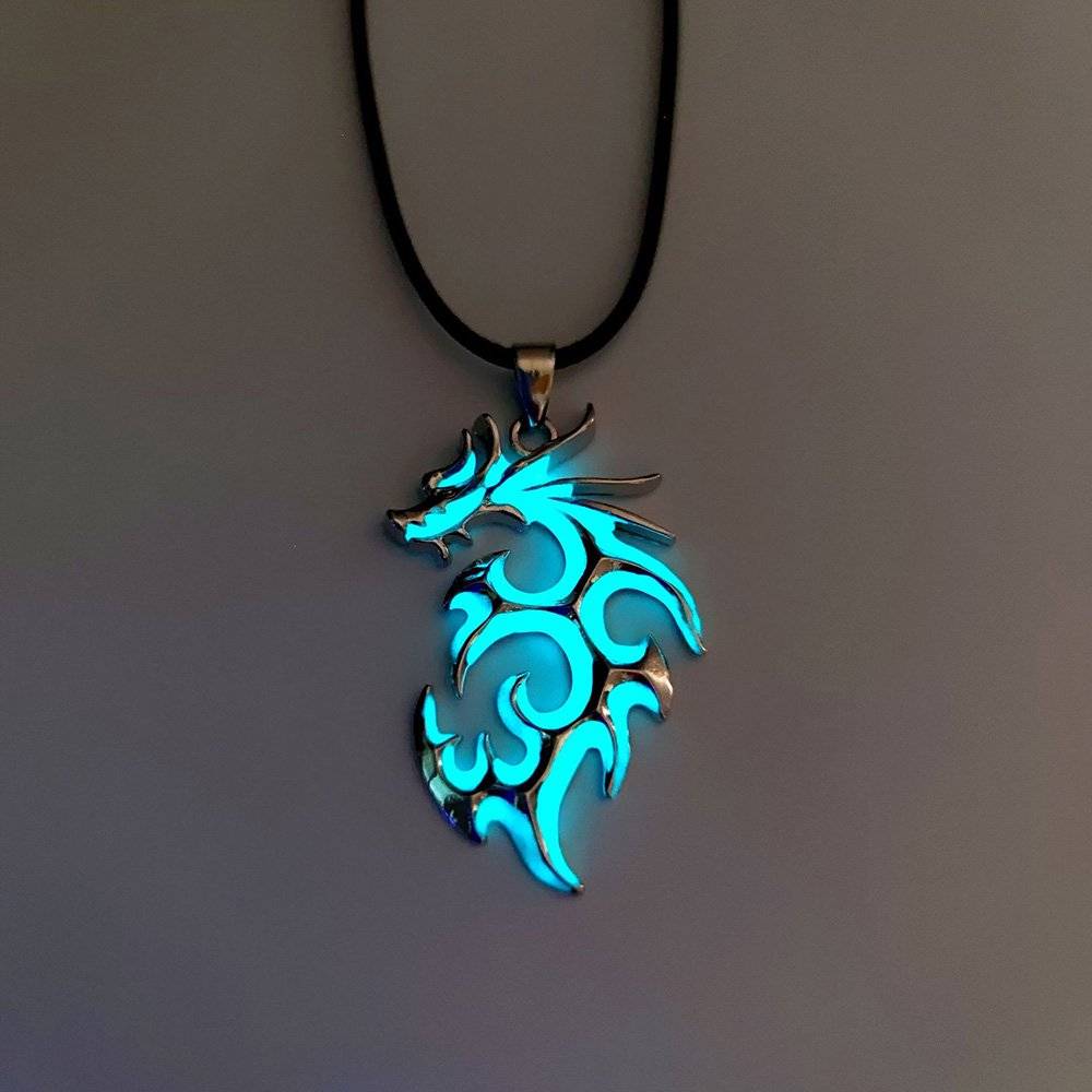 Glow In The Dark Dragon Sigil Necklace