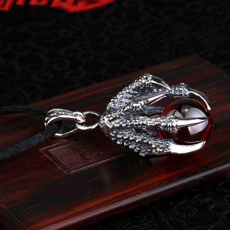 The Dragon's Gem Claw Necklace - Wyvern's Hoard