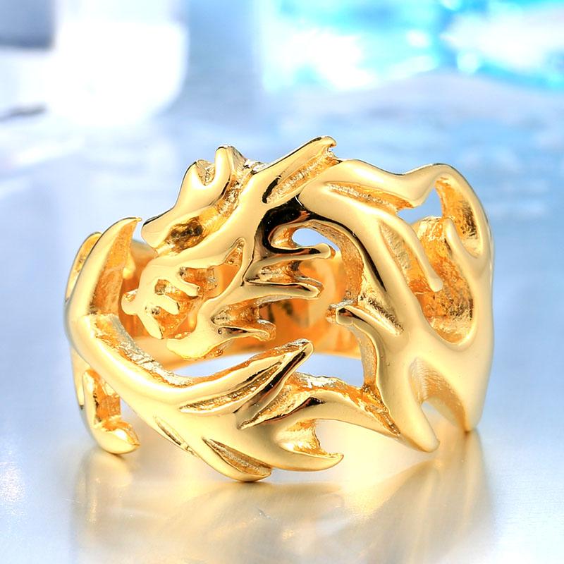 Dragon's Fury Stainless Steel Ring