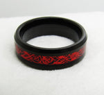 Red Celtic Dragon Rings
