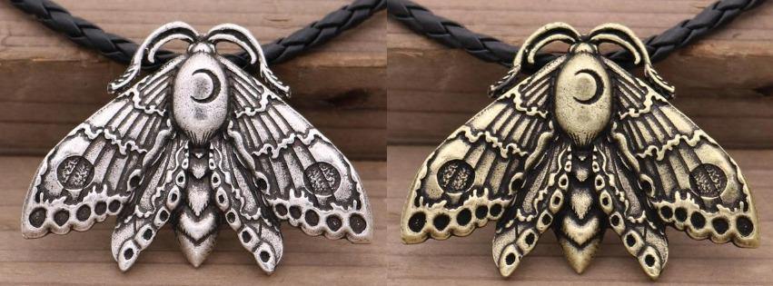 Moon Moth Totem Necklace - Wyvern's Hoard