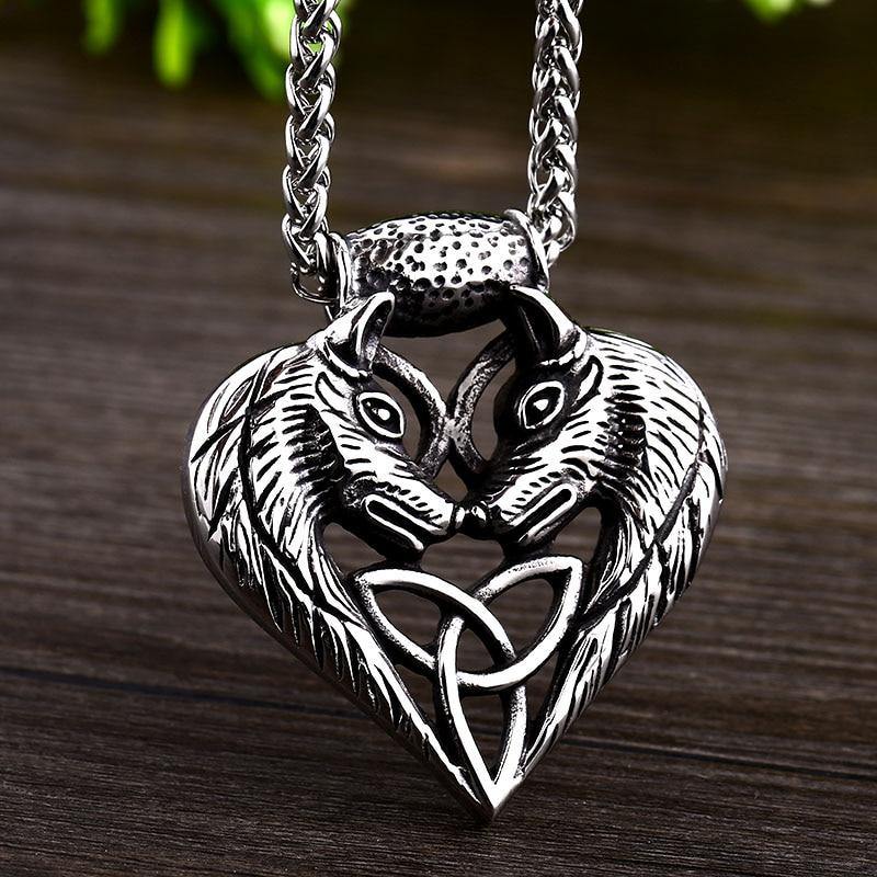 Wolf Life Mates Necklace - Wyvern's Hoard