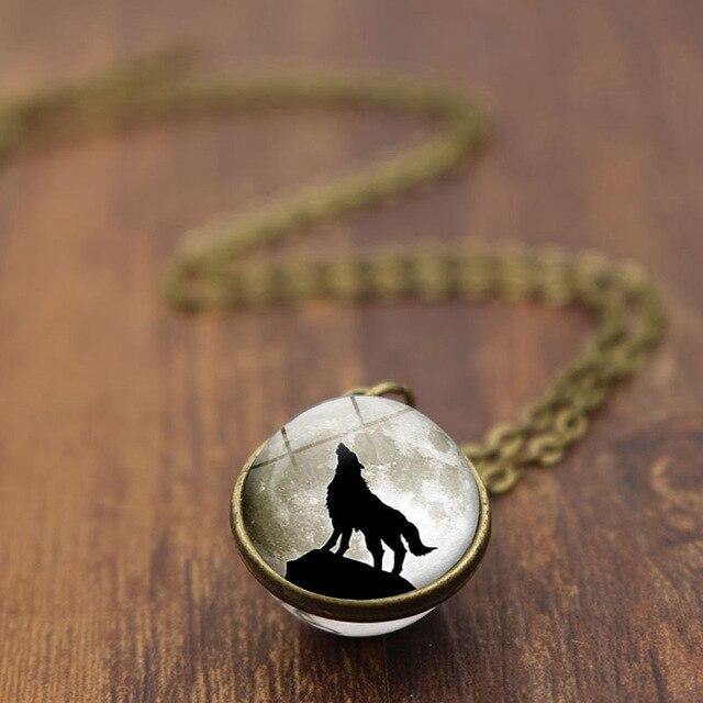 Wolf Moon Sphere Necklaces - Wyvern's Hoard