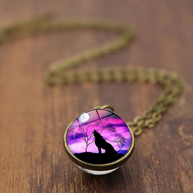 Wolf Moon Sphere Necklaces - Wyvern's Hoard