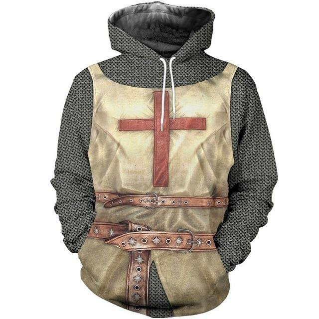 Knight Armor Print Hoodies - Wyvern's Hoard