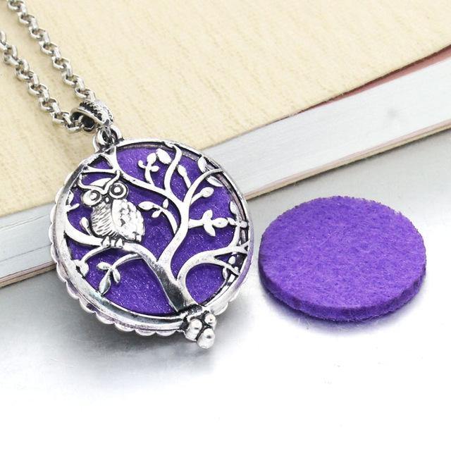 Owls Aroma Diffuser Necklace - Wyvern's Hoard