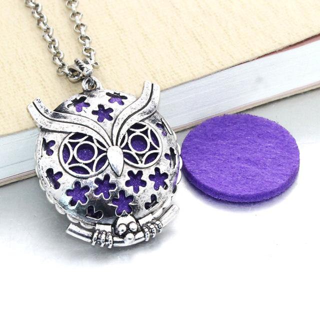 Owls Aroma Diffuser Necklace - Wyvern's Hoard