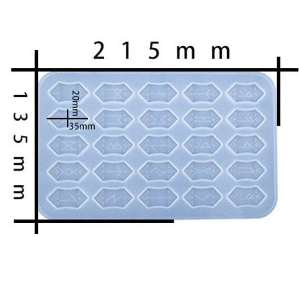 Elder Futhark Runes & Vegvísir Silicone Molds