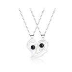 Hearts on Fire Magnetic Projection Couple Necklaces