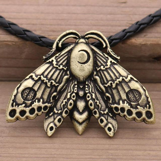 1pcs/4pcs Gold Luna Moth Pendant Metal Charms Insect Charm Witchy Charms  Wicca Pagan Pendant 