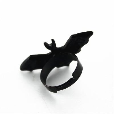 Midnight Bat Adjustable Ring - Wyvern's Hoard