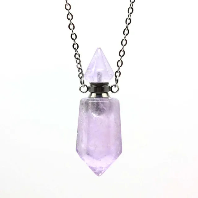 Gemstone Potion Bottle Necklace