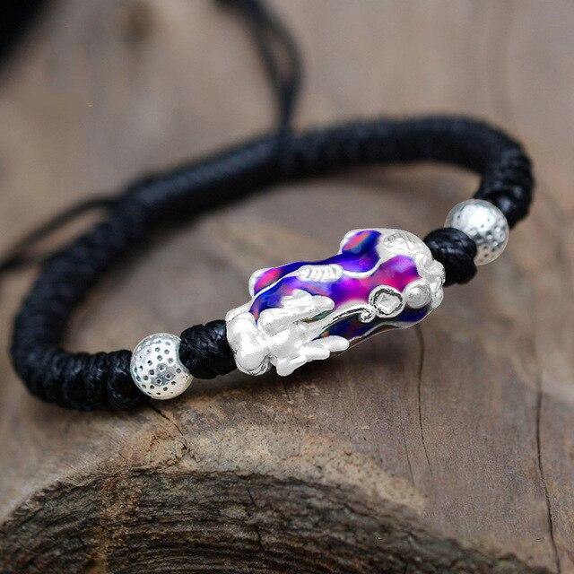 Sterling Silver Color Changing Kirin Bead Bracelets - Wyvern's Hoard