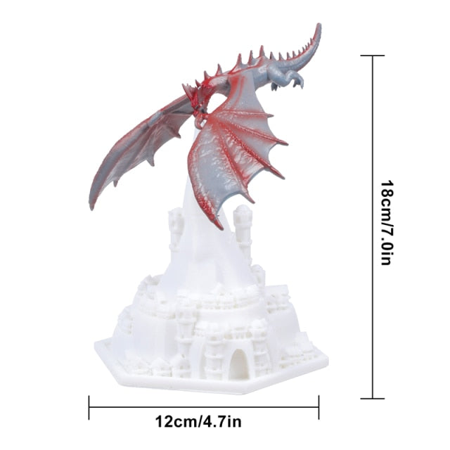 Fire & Ice Dragon Battle LED Lamps