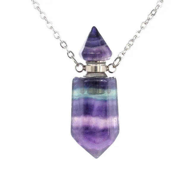 Gemstone Potion Bottle Necklace