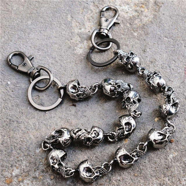 String of Skulls Belt Chain
