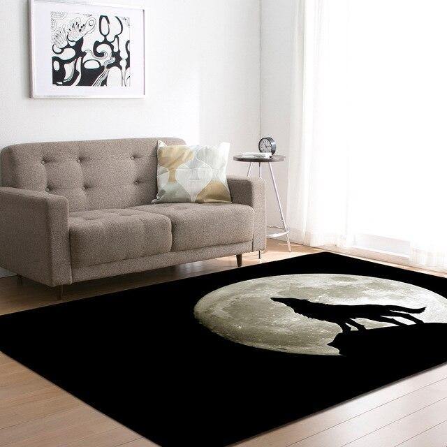 Large Wolf Moon Rugs - Wyvern's Hoard