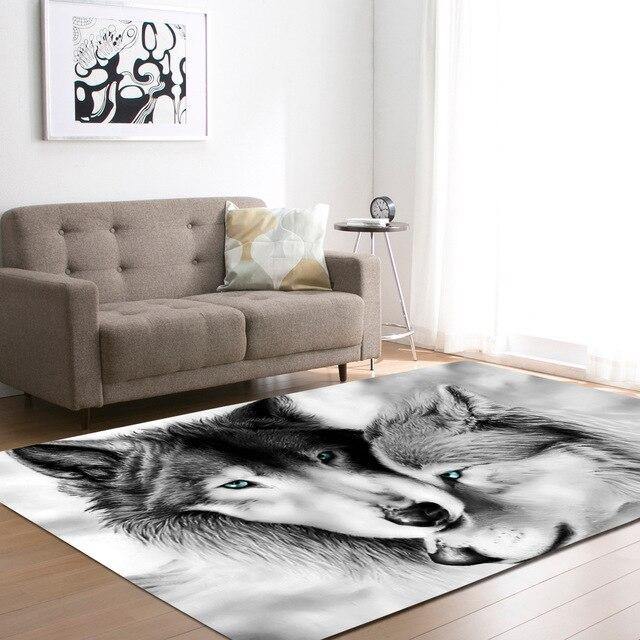 Large Wolf Moon Rugs - Wyvern's Hoard