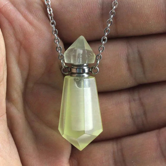 Gemstone Potion Bottle Necklace