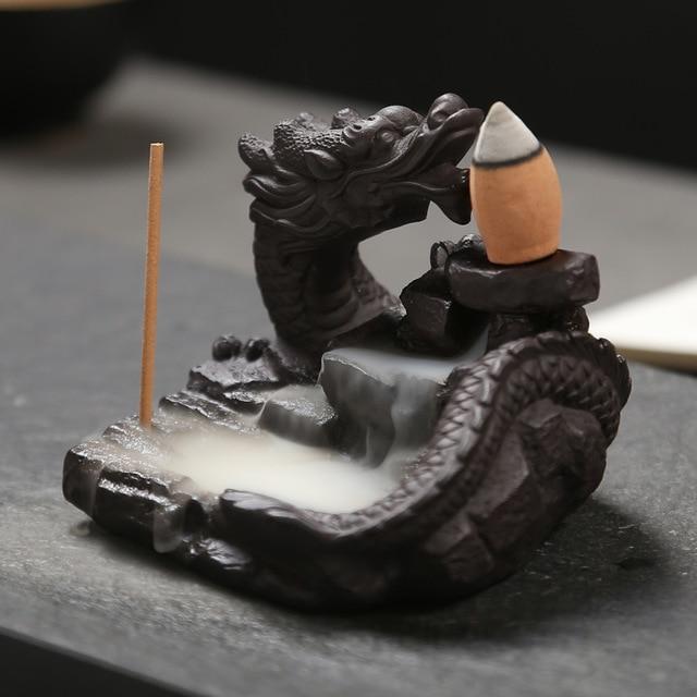 Ornamental Dragon Backflow Incense Burner