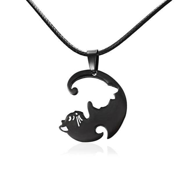 Cat Lovers Couple Necklaces - Wyvern's Hoard