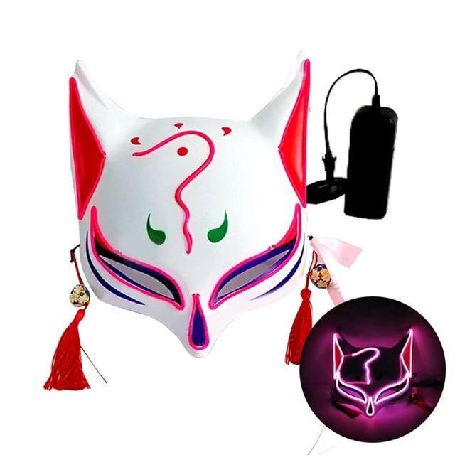 Kitsune Fox Spirit EL Half Mask - Wyvern's Hoard