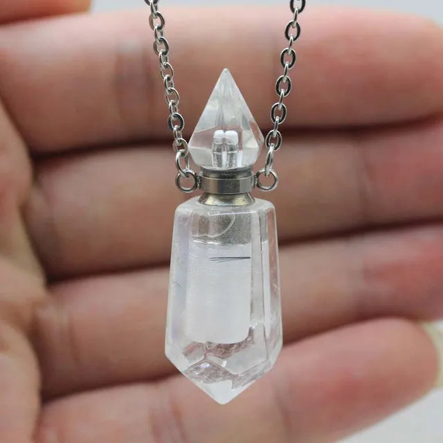 Gemstone Potion Bottle Necklace