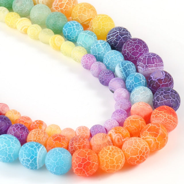 Dragon Vein Agate Bead Strands