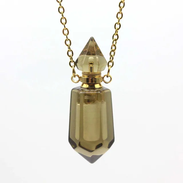 Gemstone Potion Bottle Necklace