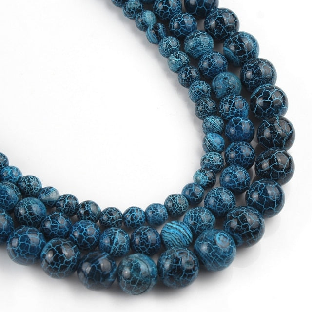 Dragon Vein Agate Bead Strands