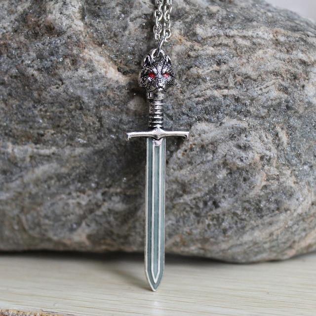 The Wolf King's Sword Glow In The Dark Necklace - Wyvern's Hoard