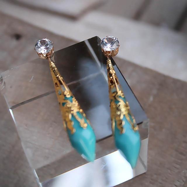 Crystal Obelisk Earrings - Wyvern's Hoard