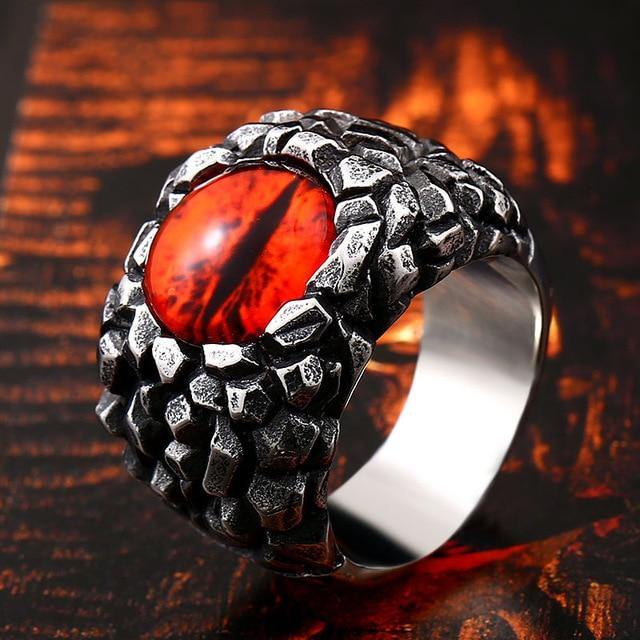 Scaly Dragon's Eye Ring - Wyvern's Hoard