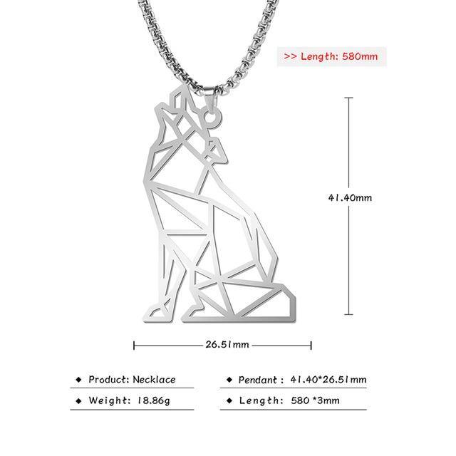 Geometric Wolf Necklaces - Wyvern's Hoard