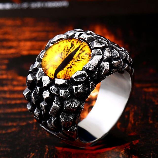 Scaly Dragon's Eye Ring - Wyvern's Hoard
