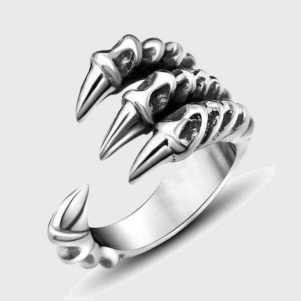 Bone Dragon Claw Ring - Wyvern's Hoard