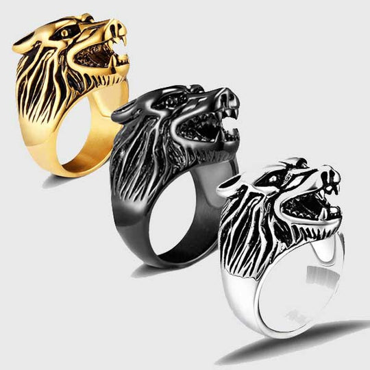 Wolf Jewelry and Accessories  Wyvern's Hoard – Tagged rings